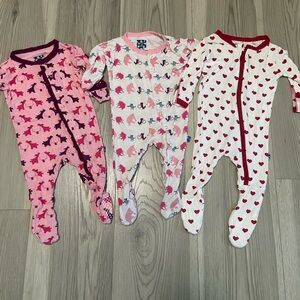 Kickee Pants Baby Pajamas Size 0-3 Months